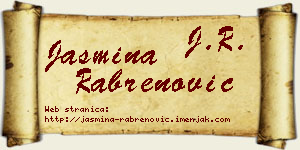 Jasmina Rabrenović vizit kartica